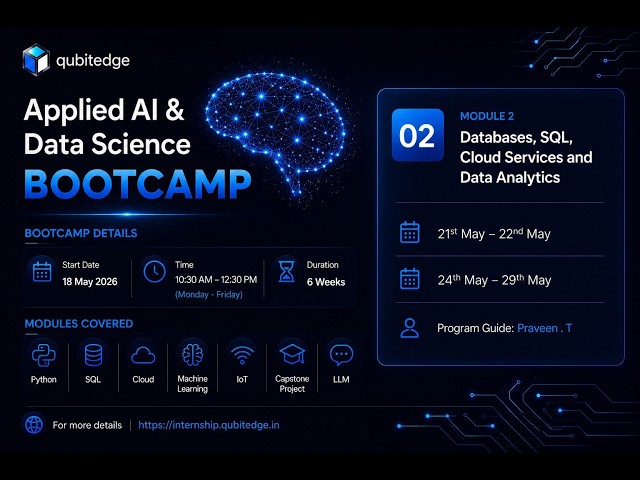 Module 2 Day 5 | Applied AI & Data Science Bootcamp 2026