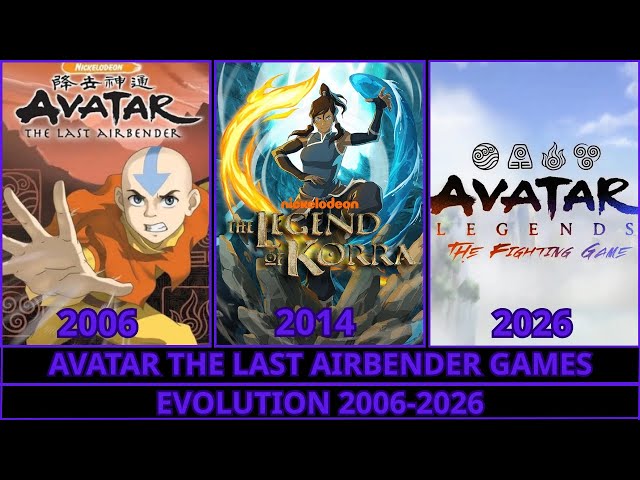 Avatar The Last Airbender Games Evolution 2006-2026