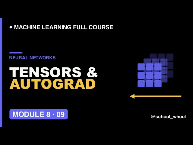 M8L9: PyTorch Tensors & Autograd Explained Beginners | Machine Learning free course #ai #datascience
