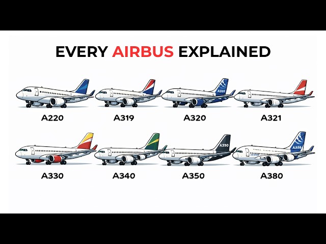 Every Airbus Plane Explained in 8 Minutes