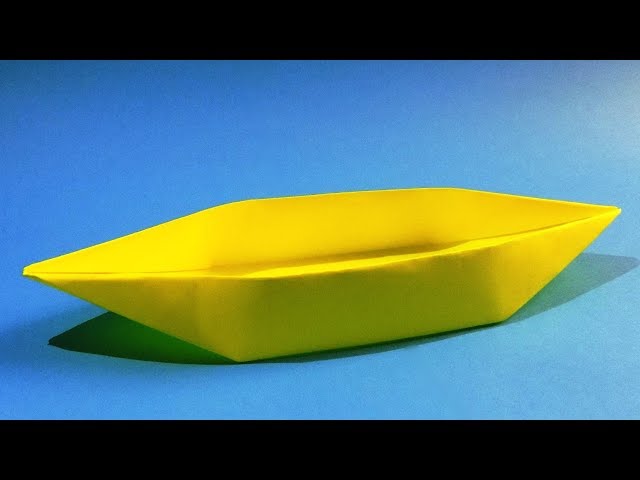 How to make a paper boat that floats. Origami boat