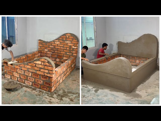 DIY Brick Bed Makeover That Looks Amazing | Step-by-step tutorial 