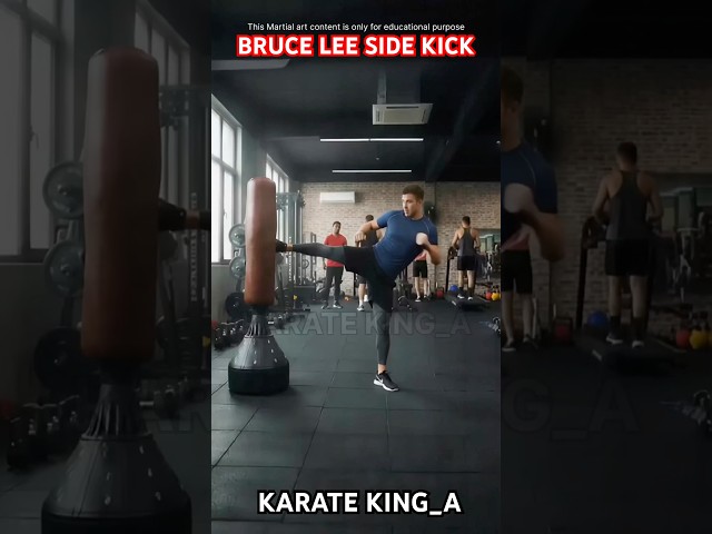 Bruce Lee side kick 2 #shortsvideo #training #shots #tutorial #shortvideo #russia #usa#india #sports