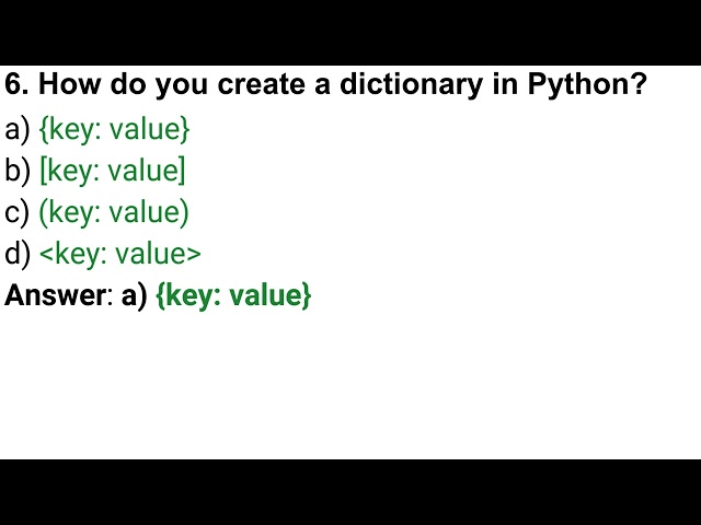 Python Interview Based Question for Beginners