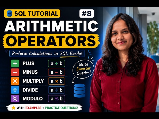 MySQL Arithmetic Operators Explained (+ − × ÷ %) with Examples | Part 8
