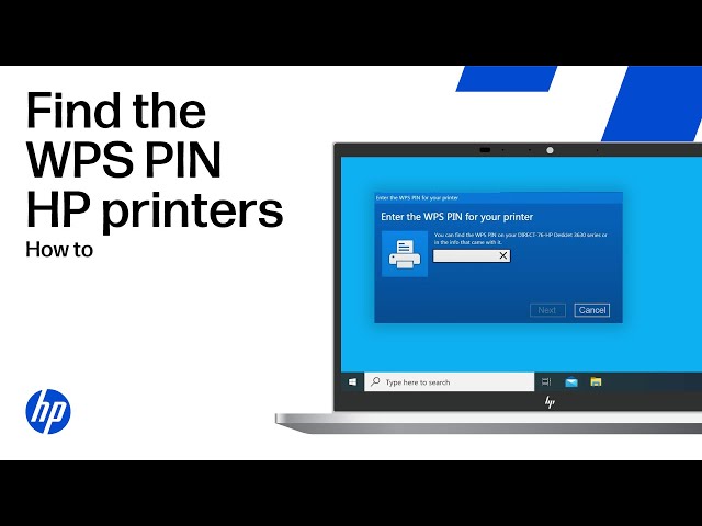 Find the WPS PIN to complete printer setup | HP printers | HP Support