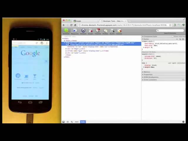 Chrome for Android Remote Debugging