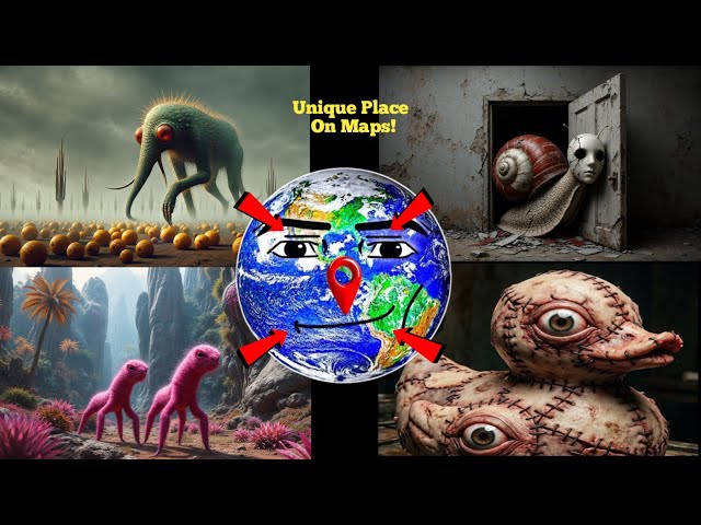 4 REAL UNIQUE PLACE ON GOOGLE EARTH AND GOOGLE MAPS #googleearth #googlemaps 