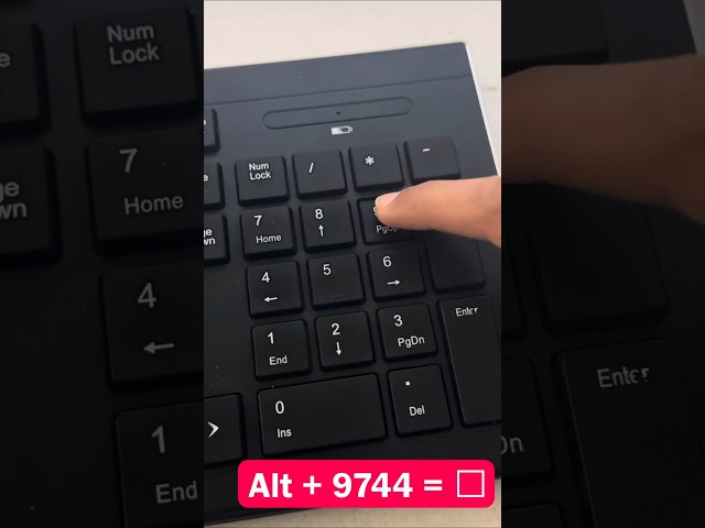 ✔️ How to Insert a Checkbox Symbol Using a Shortcut! #Shorts