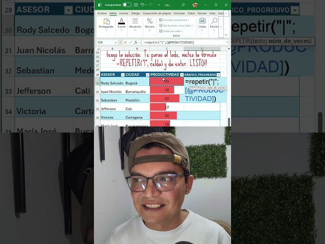 ​Crea minigráficos en celdas de Excel en 1 minuto 📊🚀 #Excel #Shorts
