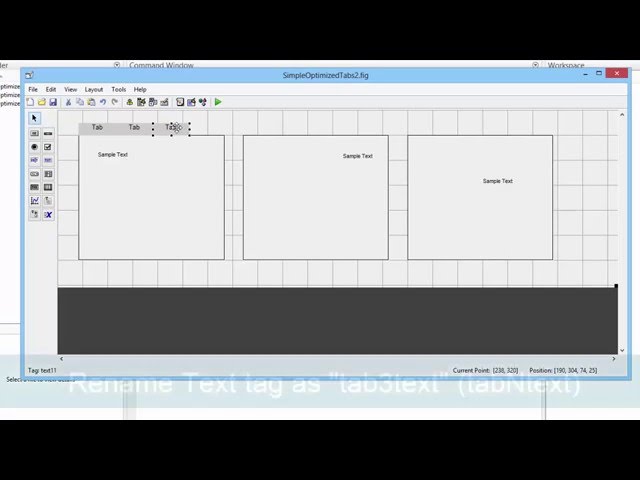 MATLAB Simple Optimized GUI Tabs