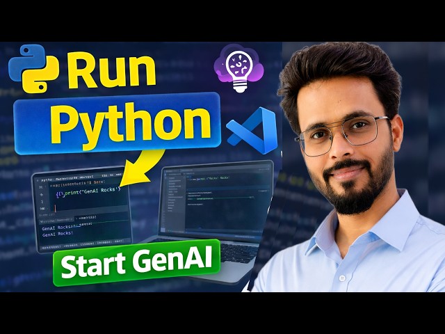 GenAI Project Setup | Setup Python in VS Code and Run Your First Code