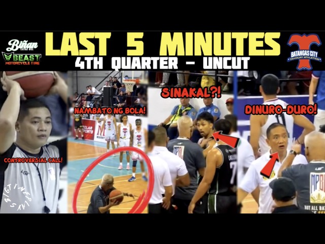 ¡Le quitaron el balón! ¡Incidente de altercado entre DISTRICT y PIDO en la MPBL! ¡District empujó...