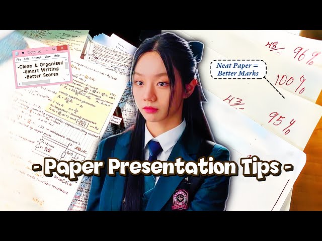 🌷📚 Paper Presentation Tips That Can Improve Your Exam Marks! ✍🏻🤍