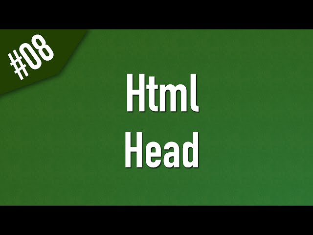 Learn Html in Arabic #08 - Head