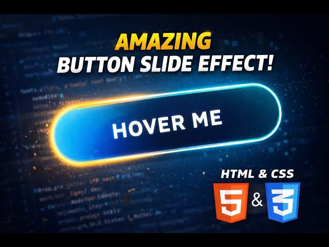 Amazing button slide using html and css