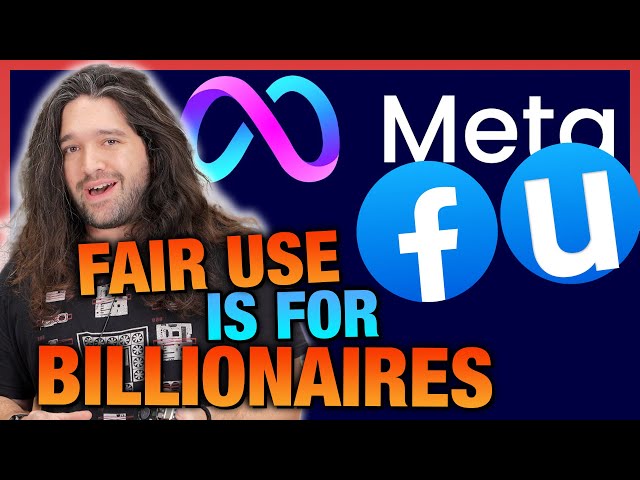 Piracy is for Trillion Dollar Companies | Fair Use, Copyright Law, & Meta AI
