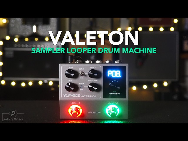 Valeton // VLP-200 Multi-Track Sampler Looper Drum Machine (Stereo Demo)