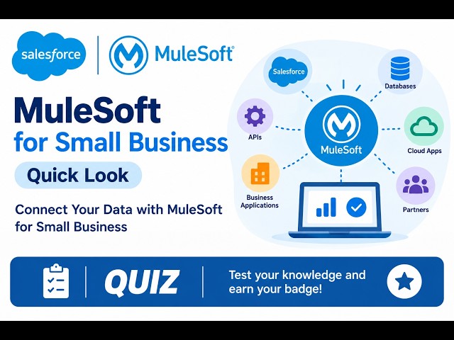 MuleSoft for Small Business Quick Look | Connect Your Data with MuleSoft for Small Business | Quiz
