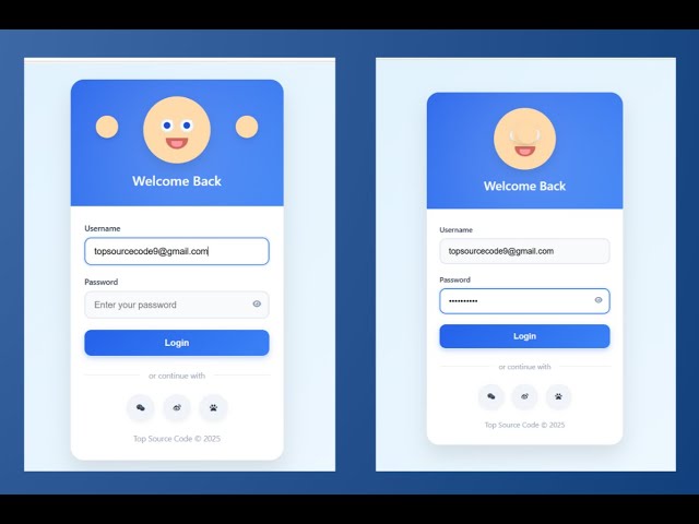 Animated Login Page Design | HTML, CSS & JavaScript Tutorial