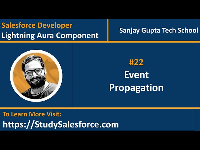 22 Event Propagation in Lightning Component | Bubble & Capture | Lighting Aura Component Development