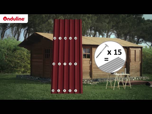 Toiture bitumineuse ONDULINE EASYFIX : 50% de matière recyclée