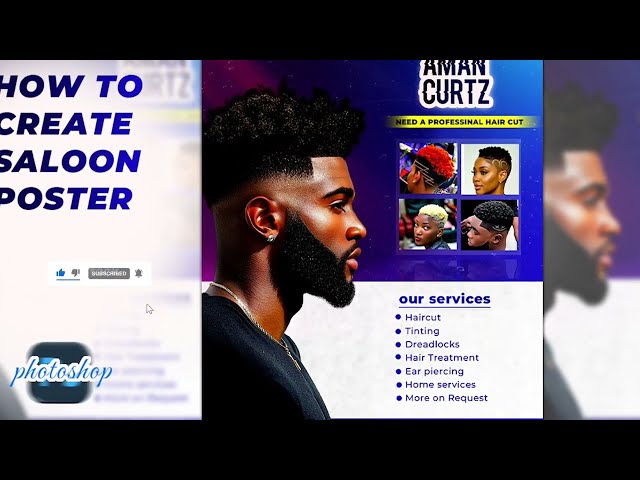 SALOON POSTER in Photoshop | Full Tutorial