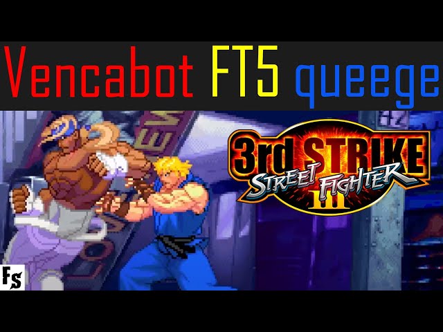 Street Fighter III: Third Strike - Vencabot [Alex] vs queege [Ken] (Fightcade FT5)