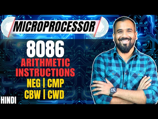 Arithmetic Instructions in 8086 Microprocessor Part-3 Explained in Hindi