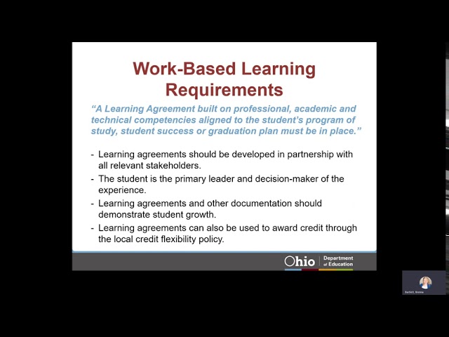 Work Based Learning Overview