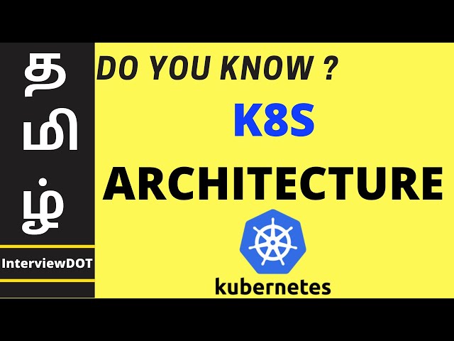 TAMIL KUBERNETES ARCHITECTURE | EXPLAIN KUBERNETES COMPONENTS FOR BEGINNER TUTORIAL | InterviewDOT