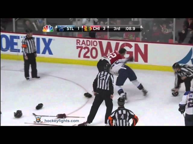 Ryan Reaves vs John Scott Feb 19, 2012