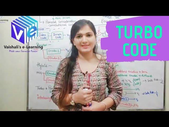 L 22 | Turbo Code Introduction | Information Theory & Coding | Digital Communication |Vaishali Kikan