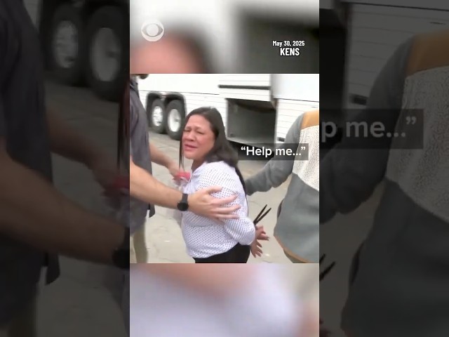 Migrants detained by ICE agents after appearing for scheduled asylum case court hearings #shorts