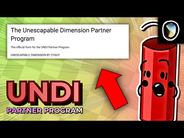 UNESCAPABLE DIMENSION PARTNER PROGRAM ANNOUNCEMENT (ft. @kingjace5041)