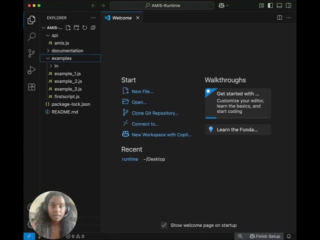AMIS Runtime Tutorial 3: Running Your First Runtime Script