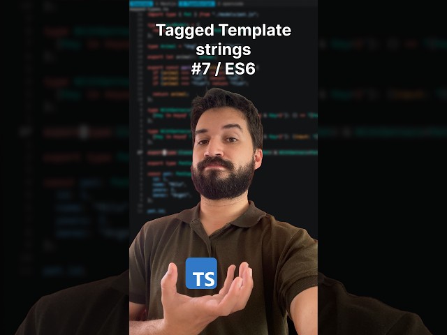 Tagged Template Strings: dale mas funcionalidad a tus template strings | ES6 07/44 #shorts