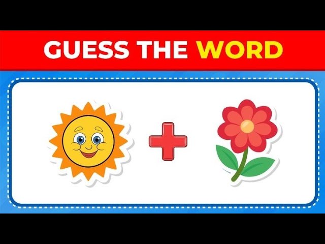Guess the word by two emojis | Guessing word quiz 2026