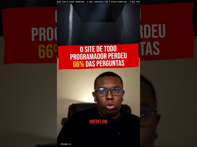 O Stack Overflow recebia 200 mil perguntas por mês, e de repente despencou