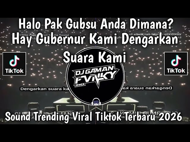 HAY GUBERNUR KAMI DENGARKAN SUARA KAMI -  AMIN WAHYUDI HARAHAP || VIRAL TIKTOK 2026