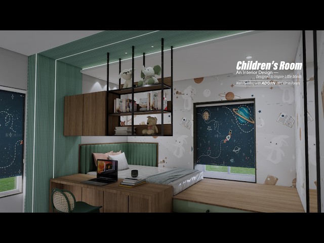 Children’s Room Interior Design - Adorn WPC 17mm Panels (Wide)