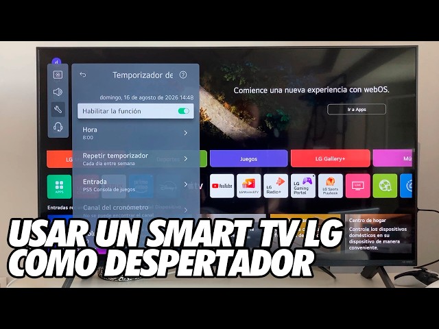 Como Usar un Smart TV LG como Despertador