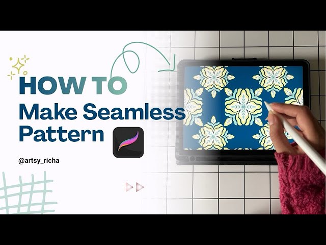 How to make seamless pattern in Procreate | Beginner Tutorial 