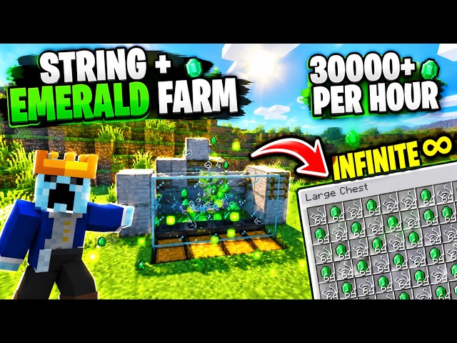 Easy String Farm Tutorial  Minecraft Java & Bedrock