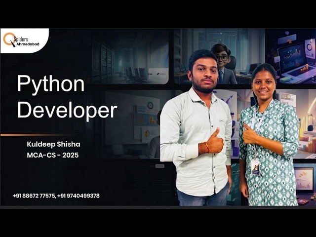 QSpiders Ahmedabad Placement | Python Developer Success Story 2025