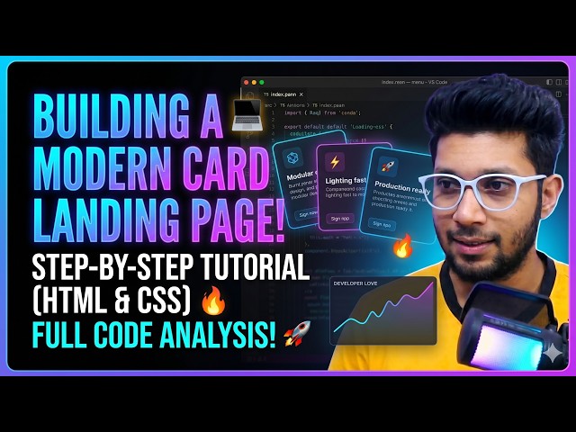 Code a Premium SaaS Hero Section with Interactive Hover Cards | CSS Tutorial