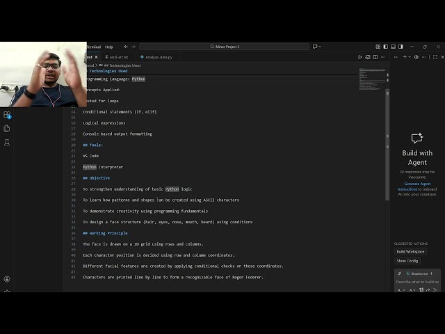  Creating Roger Federer ASCII Art with Python code #like #education #subscribe #coding #rogerfederer