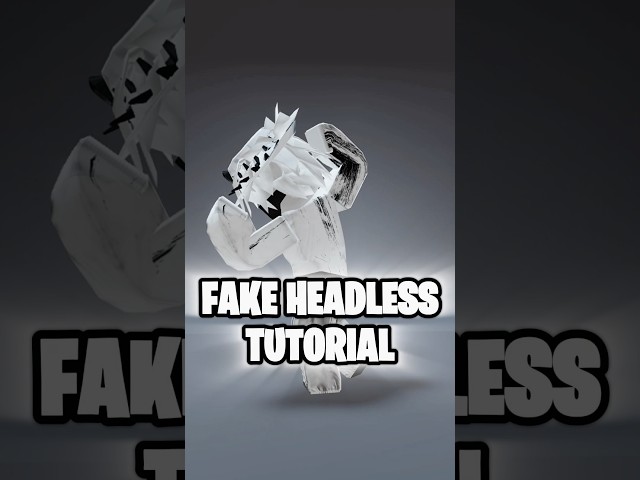 Working Fake Headless 2025 ✅ #roblox #robloxtutorial # #korblox  #dahood
