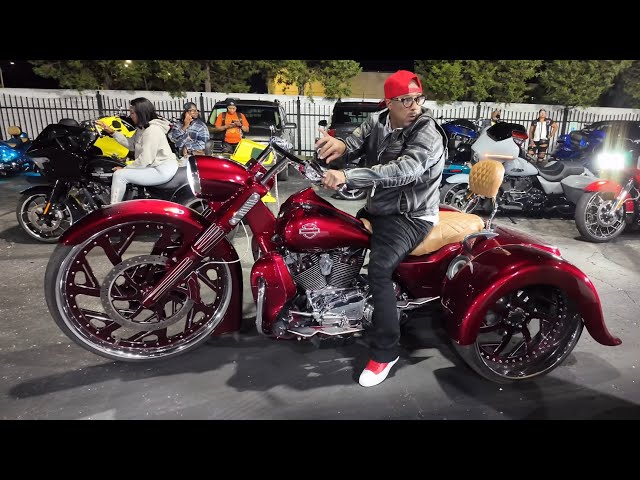 LAVISH BIKER BASH DETROIT THEY BROUGHT THE BIG TOYS OUT LADIES EVERYWHERE 