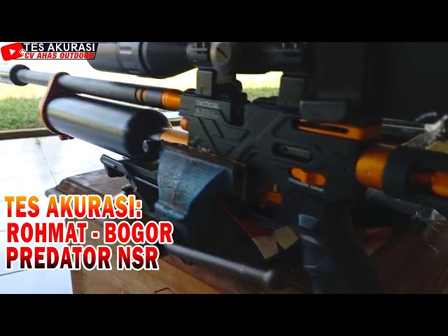 ACCURACY TEST OF THE PREDATOR NSR AIR RIFLE ORDERED BY BOSS ROHMAT, BOGOR